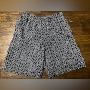 Patagonia Boys Navy and White Patterned  Shorts